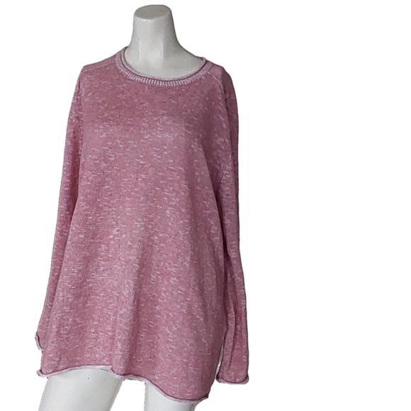 EILEEN FISHER  WOMEN'S CREW NECK SADDLE PULLOVER SWEATER SIZE MEDIUM - Picture 4 of 5